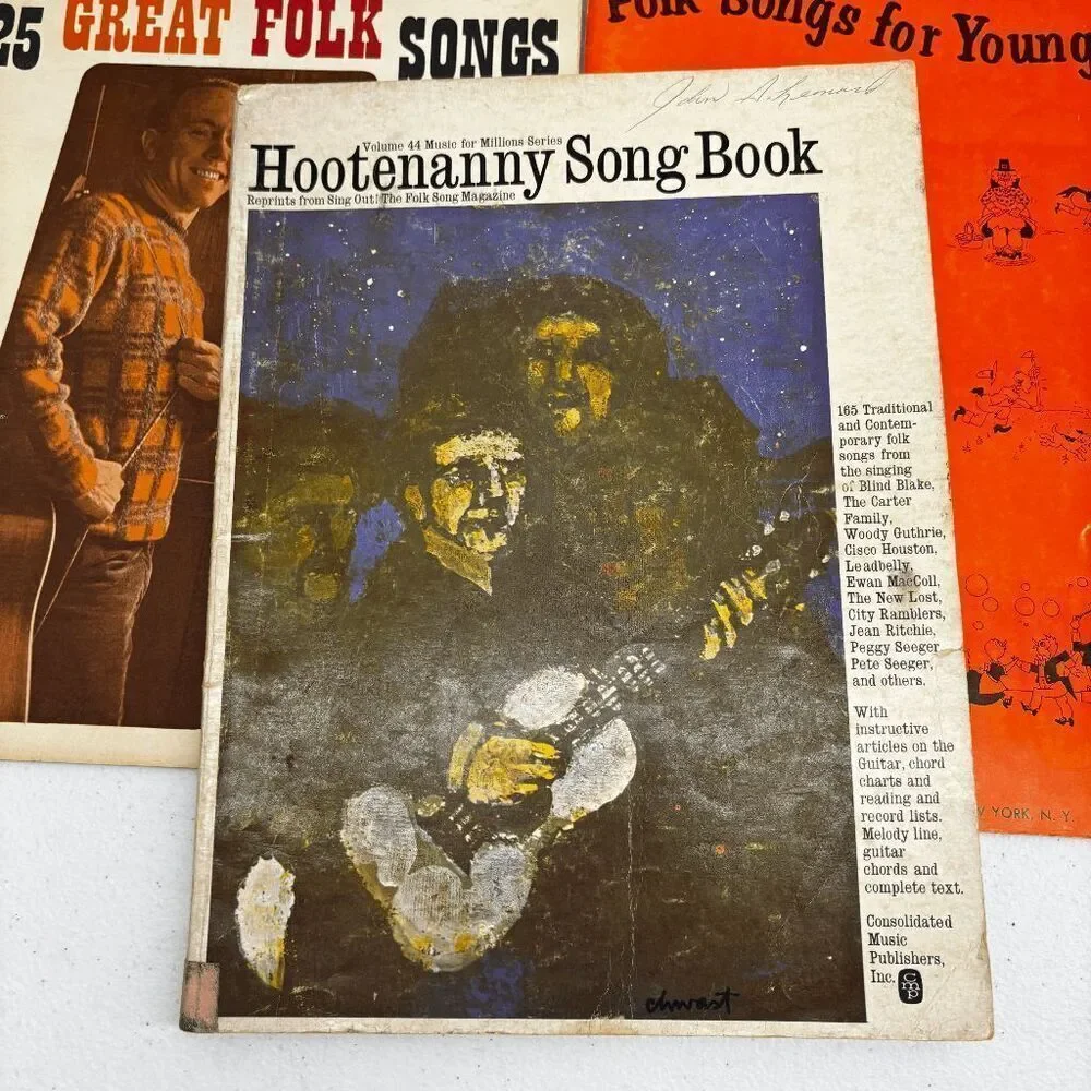Folk Songs for Young‎ Folk Great Folk Songs Hootenanny Song Book Sheet Music
